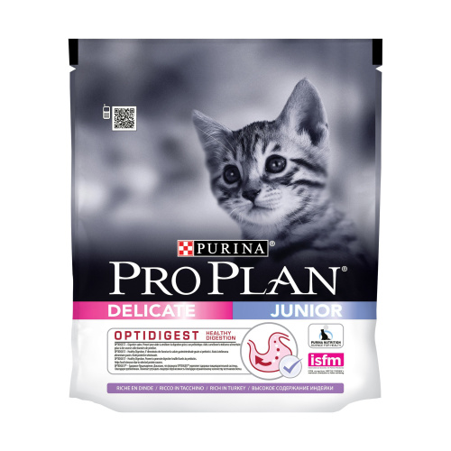 Сухой корм Purina Pro Plan Delicate Junior для котят с чувствительным пищеварением, индейка, пакет