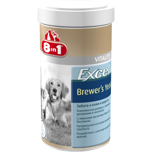 8in1 Пивные дрожжи EXСEL Brewers Yeast 780 табл.