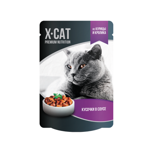X-Cat курица и кролик в соусе
