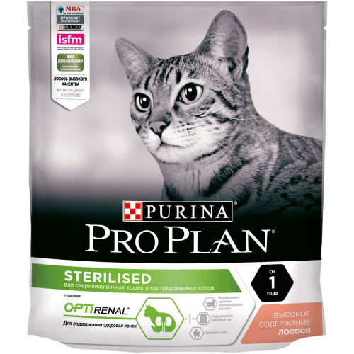 Сухой корм Purina Pro Plan для стерилизованных кошек и кастрированных котов