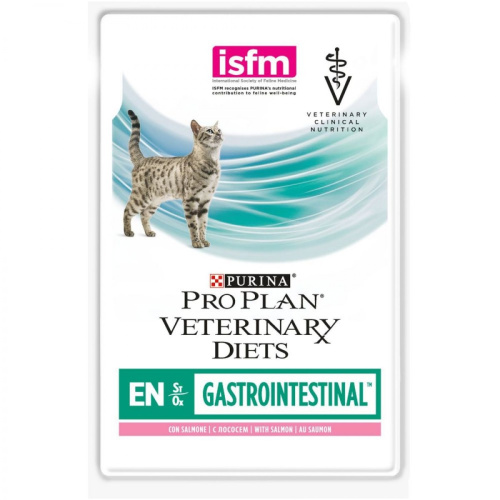 ETERINARY DIETS EN GASTROINTESTINAL для кошек при расстройствах пищеварения, с лососем