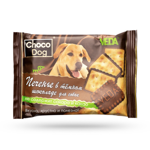 Печенье в тёмном шоколаде CHOCO DOG 30г