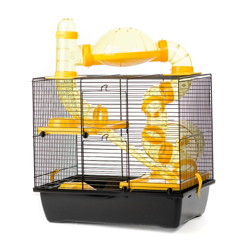 Клетка для грызунов ROCK + Terrace 420х290х500 (черный прут) INTER-ZOO