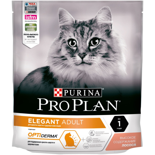 Сухой корм Purina Pro Plan для поддержания красоты шерсти и здоровья кожи, с лососем, пакет