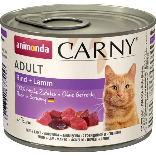 Carny Adult Cat - Beef Lamb