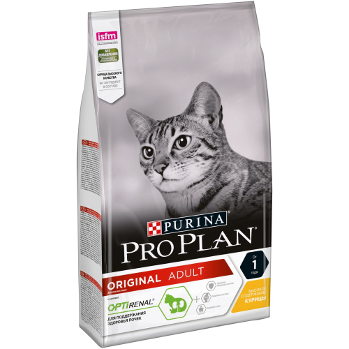 Сухой корм для взрослых кошек Purina Pro Plan Adult, курица, пакет