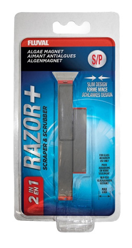 Скребок магнитный с лезвием Razor+  (до 6мм) малый A-11083