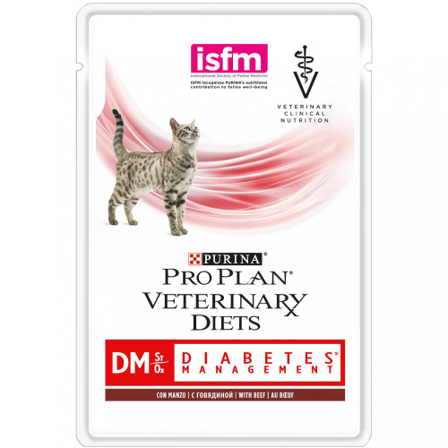 VETERINARY DIETS DM DIABETES MANAGEMENT для кошек при сахарном диабете, с говядиной