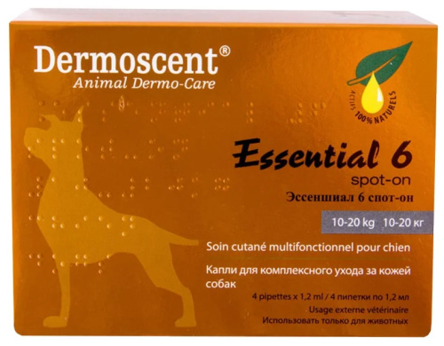 Эссеншиал 6 спот-он д с 10-20кг капли за 1шт