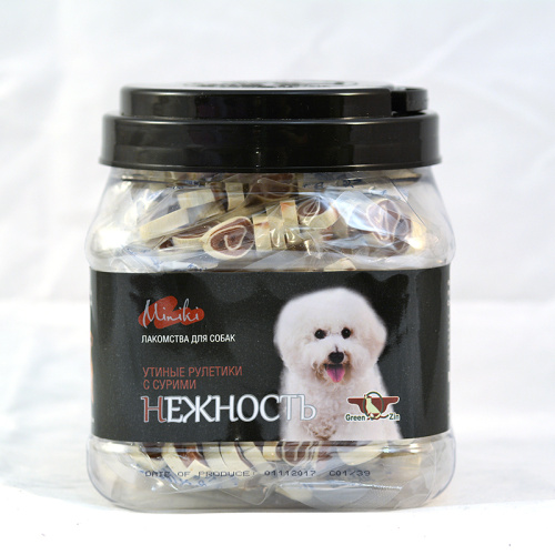 Green Qzin МИНИКИ НЕЖНОСТЬ  Утиные роллы для мини пород, 525 г.