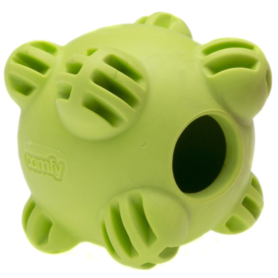 COMFY игрушка д собак Snack мяч-мина зеленая 8,5см, для лакомств-плавающая