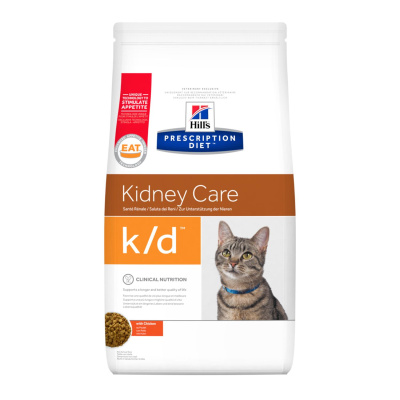 Hill's PRESCRIPTION DIET kd для кошек с Курицей с